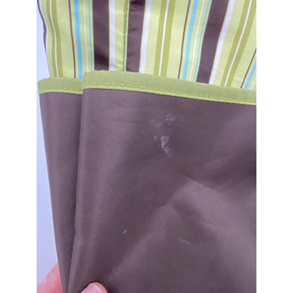 2014 Geoffrey LLC 19 Inch Diaper Bag Baby Tote Bag - Brown w/Green Stripes - Picture 7 of 9